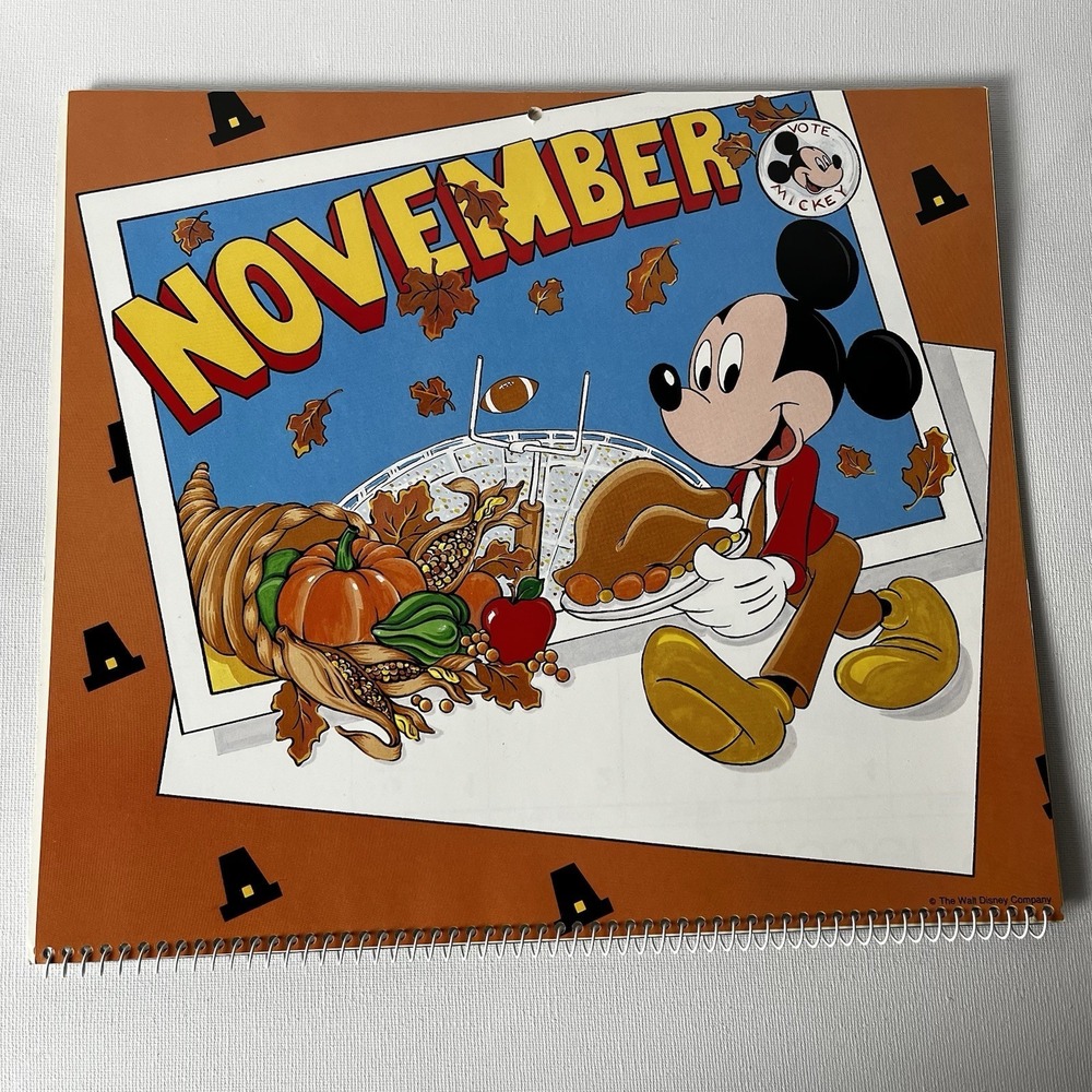 Vintage‎ Walt Disney Mickey Mouse 1991 Calendar - New - Picture 9 of 10
